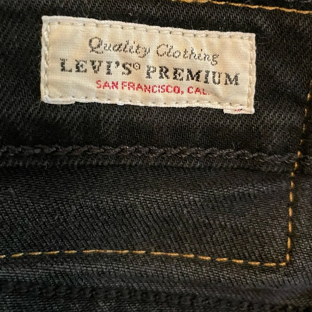 Levi’s Premium 511 Black Jeans 33x34